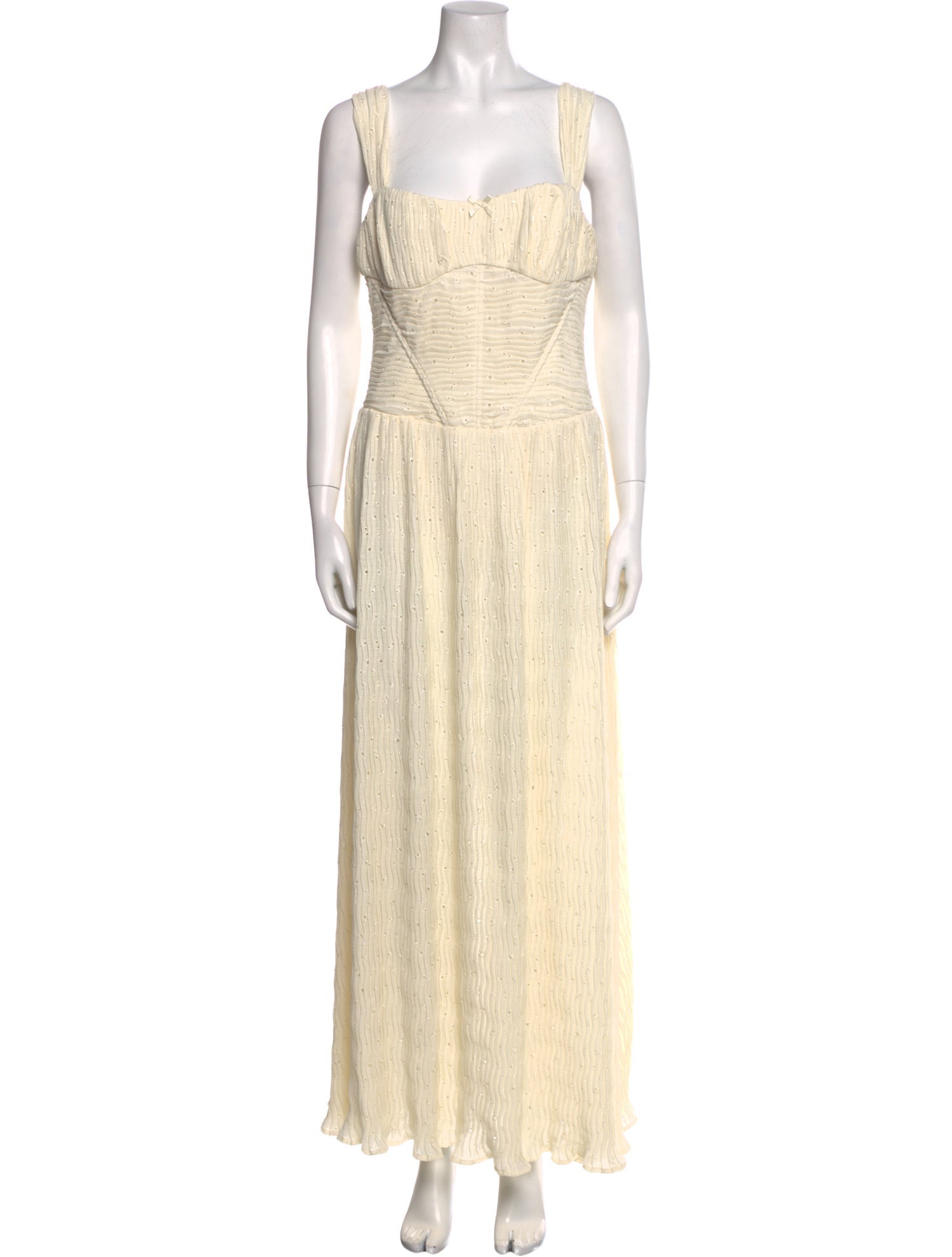 For Love & Lemons Square Neckline Long Dress