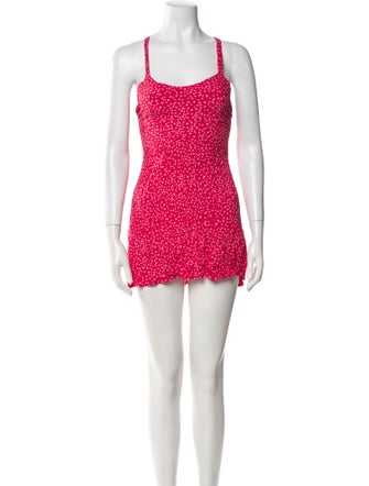 For Love & Lemons Printed Mini Dress