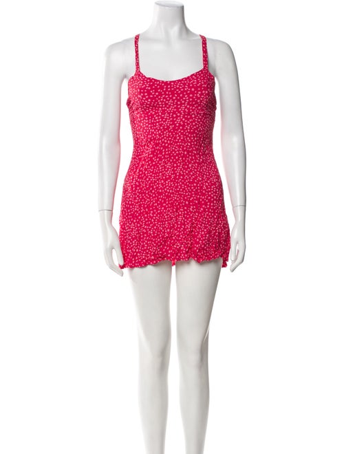 For Love & Lemons Printed Mini Dress