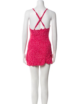 For Love & Lemons Printed Mini Dress