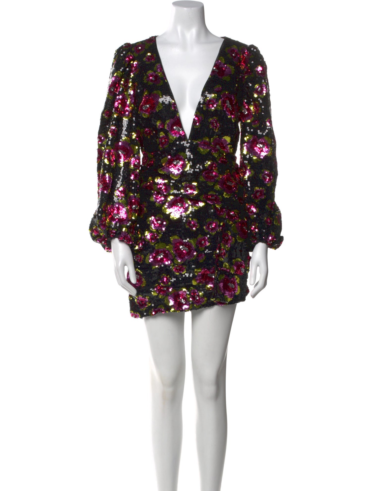 For Love & Lemons Floral Print Mini Dress