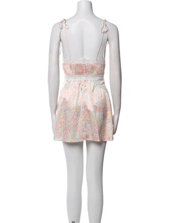 For Love & Lemons Printed Mini Dress