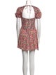 For Love & Lemons Floral Print Mini Dress