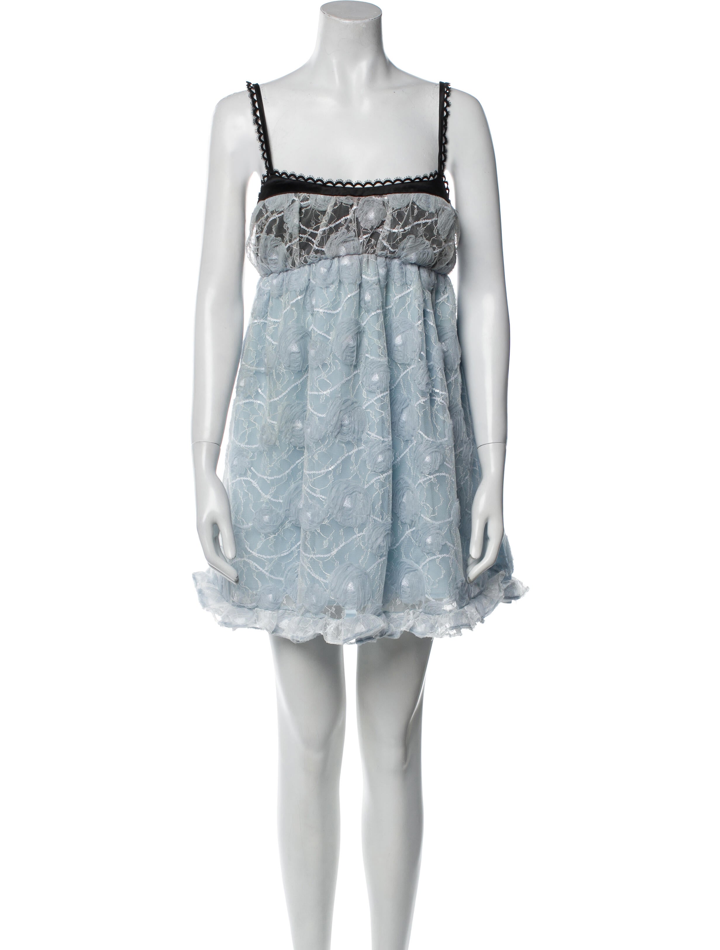 For Love & Lemons Lace Pattern Mini Dress