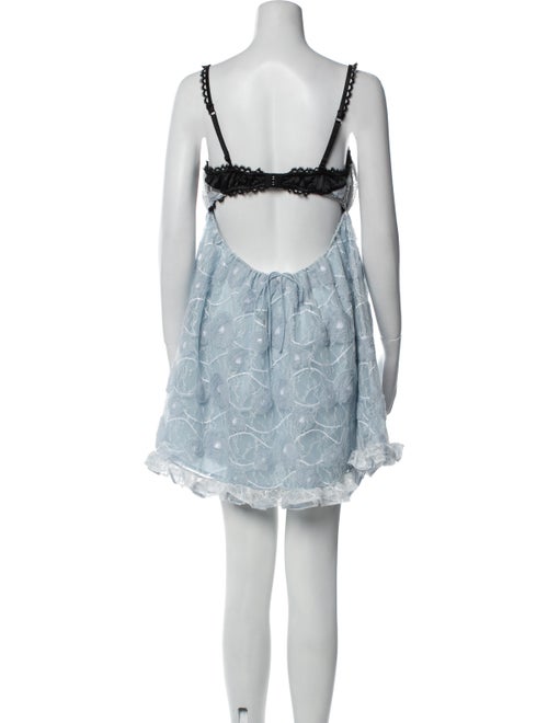 For Love & Lemons Lace Pattern Mini Dress