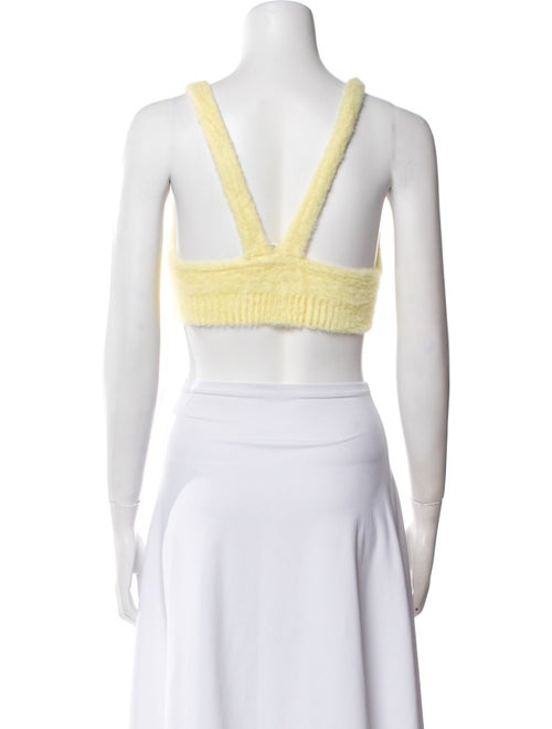 For Love & Lemons V-Neck Sleeveless Crop Top