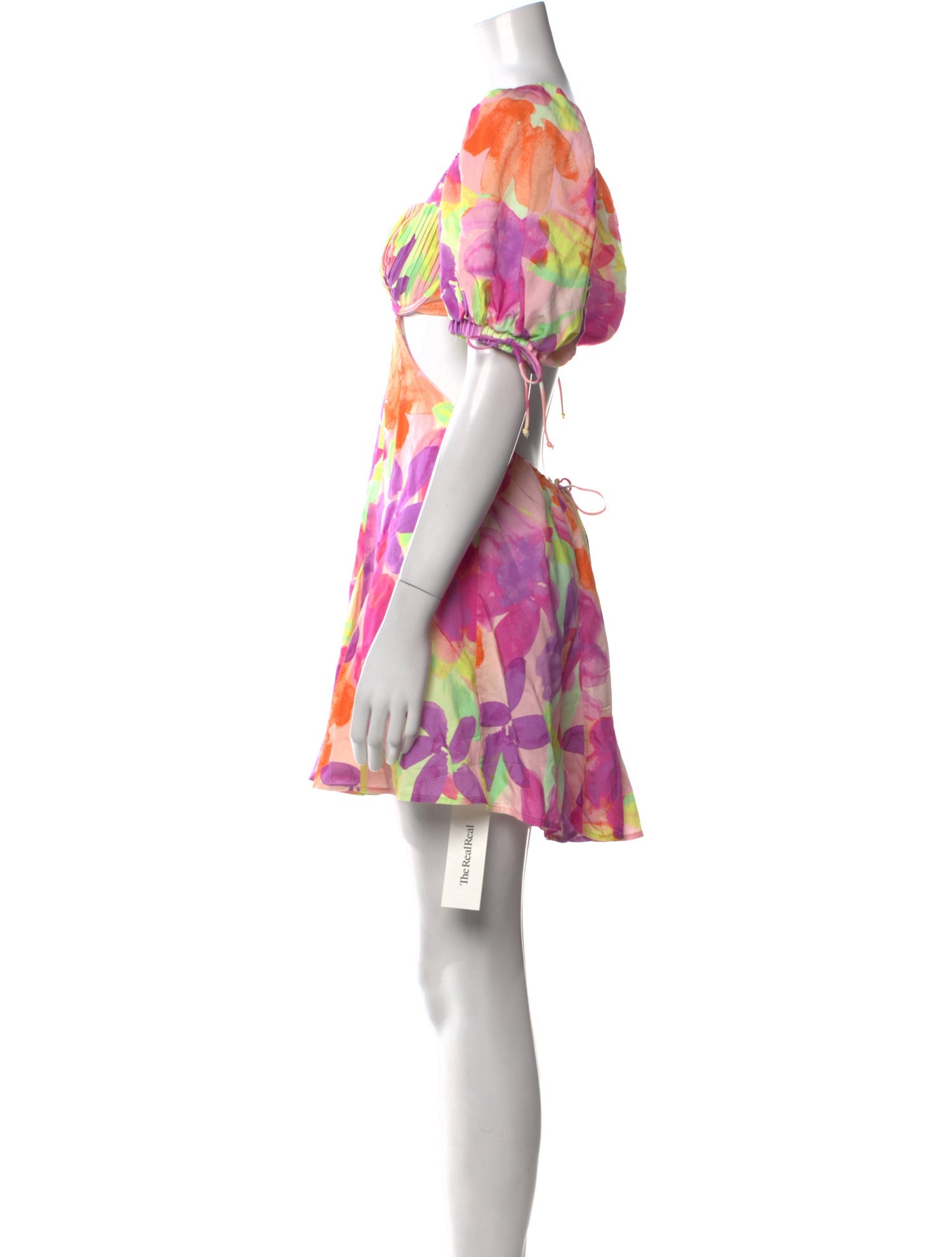 For Love & Lemons Floral Print V-Neck Tunic