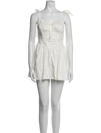 For Love & Lemons Square Neckline Mini Dress