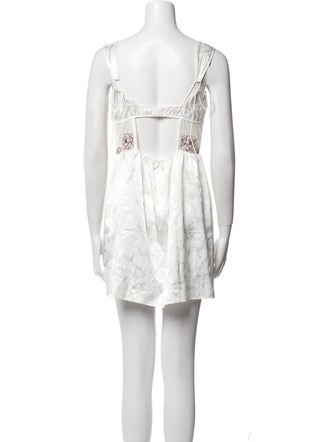 For Love & Lemons V-Neck Mini Dress