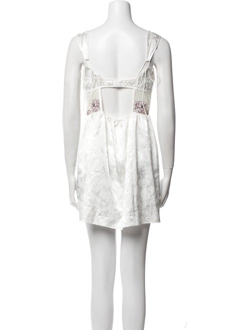For Love & Lemons V-Neck Mini Dress