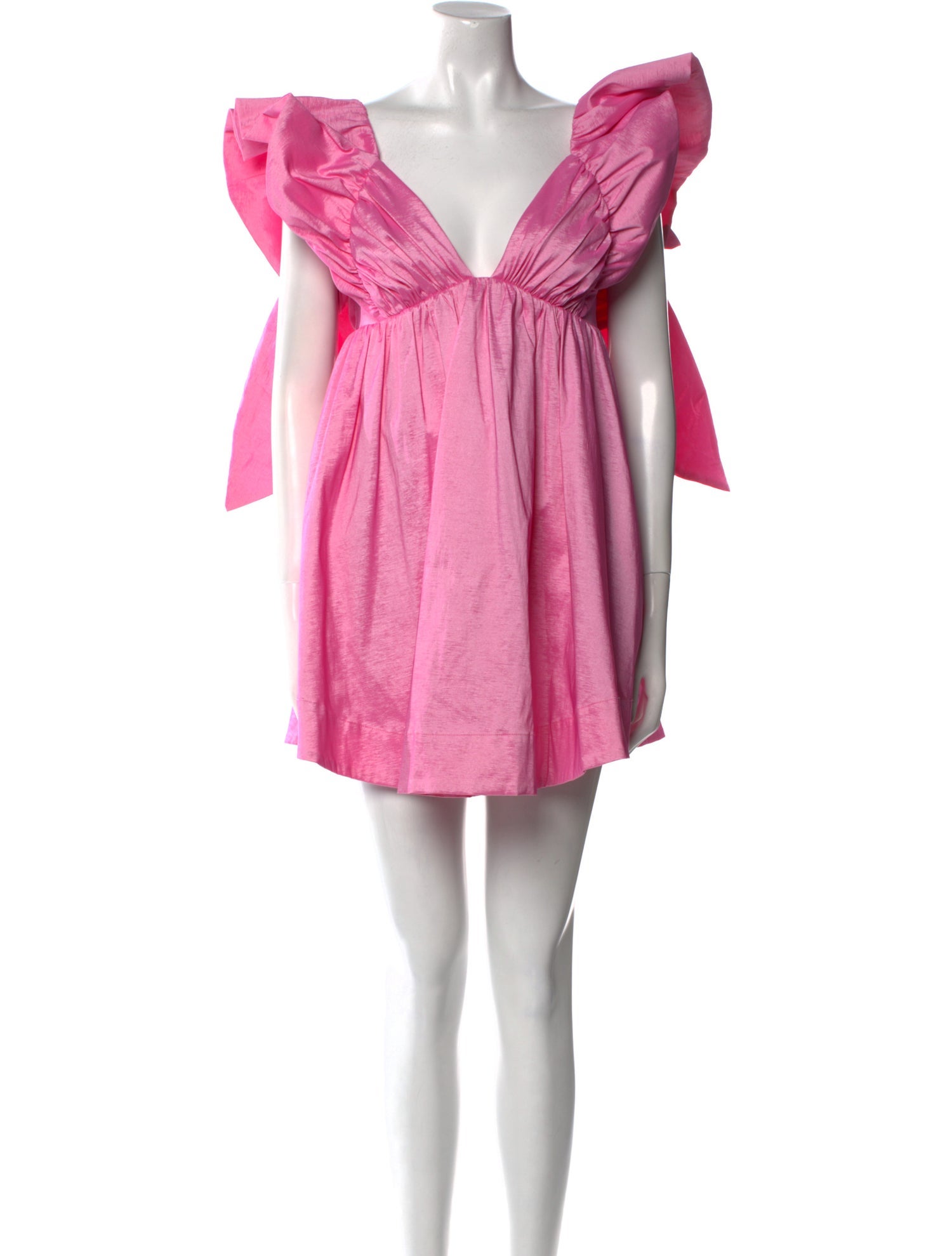 For Love & Lemons V-Neck Mini Dress