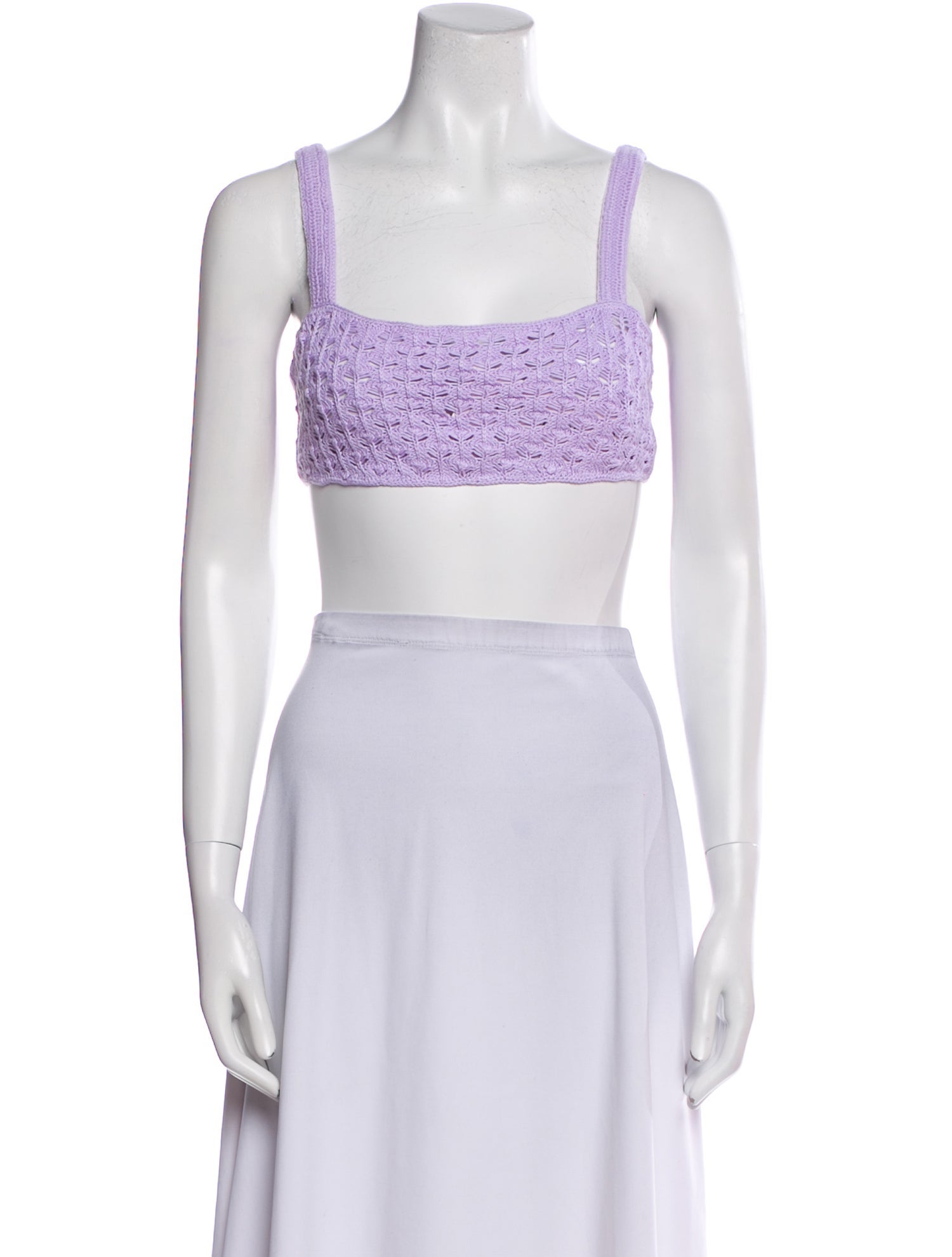 For Love & Lemons Square Neckline Sleeveless Crop Top w/ Tags