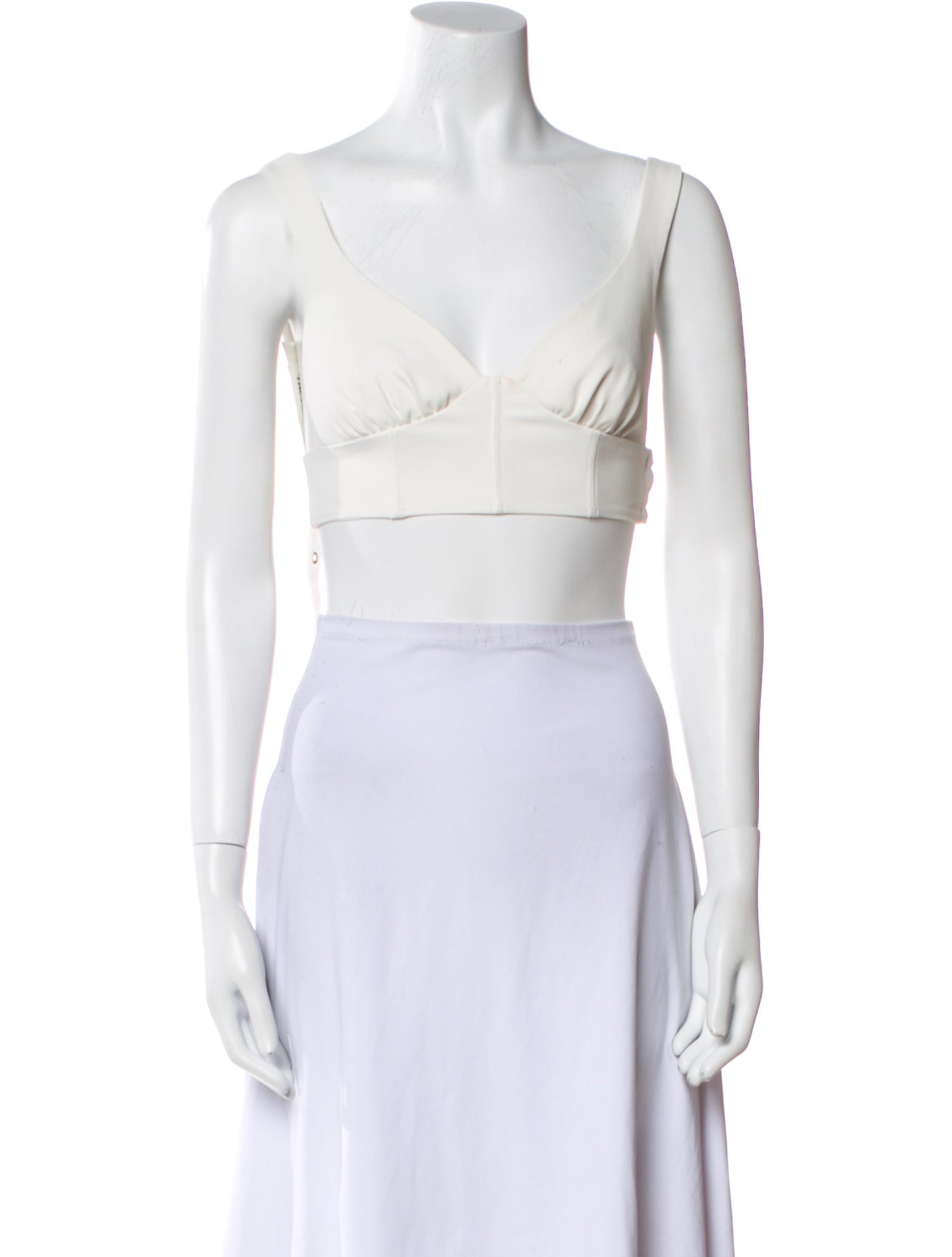 For Love & Lemons V-Neck Sleeveless Crop Top