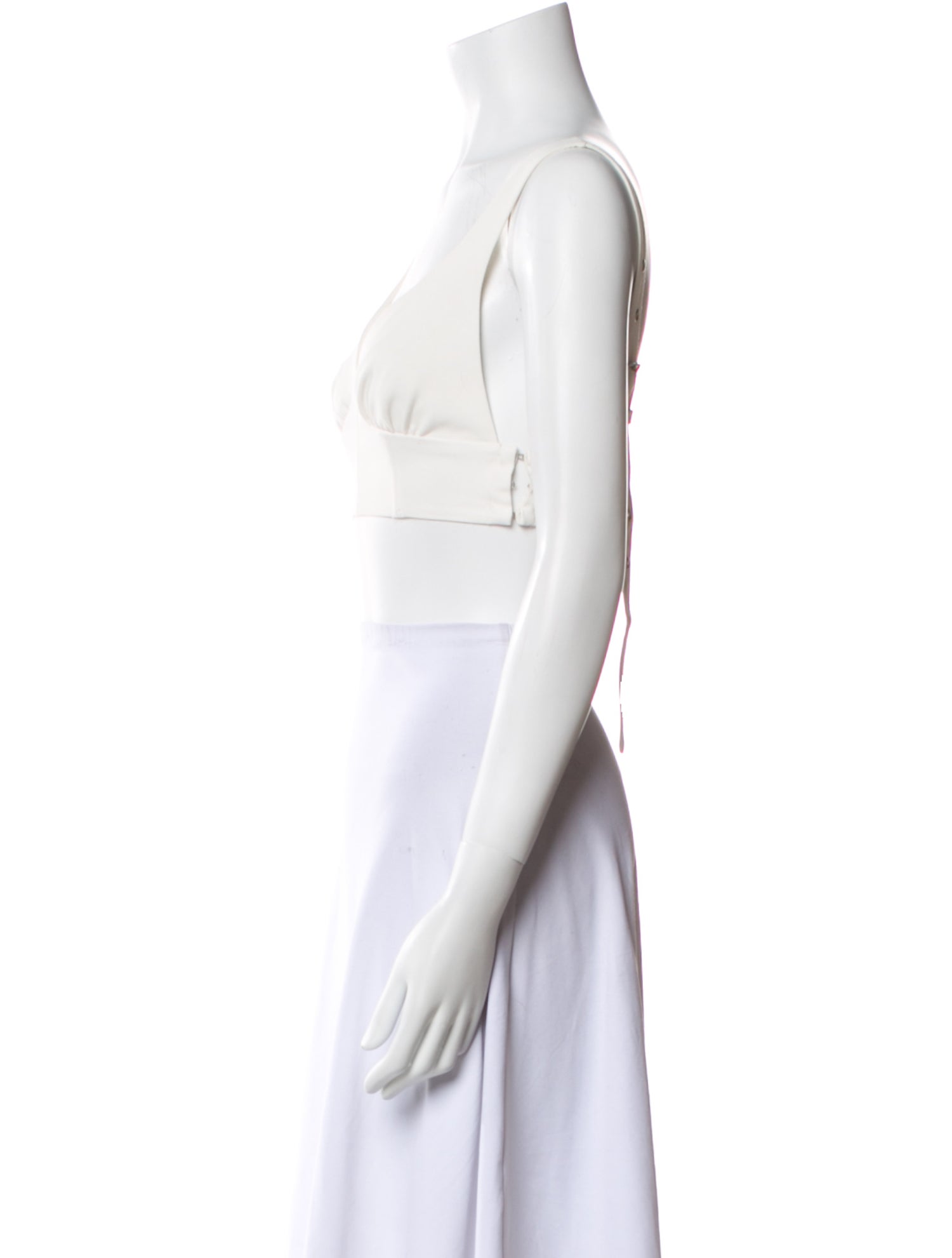 For Love & Lemons V-Neck Sleeveless Crop Top