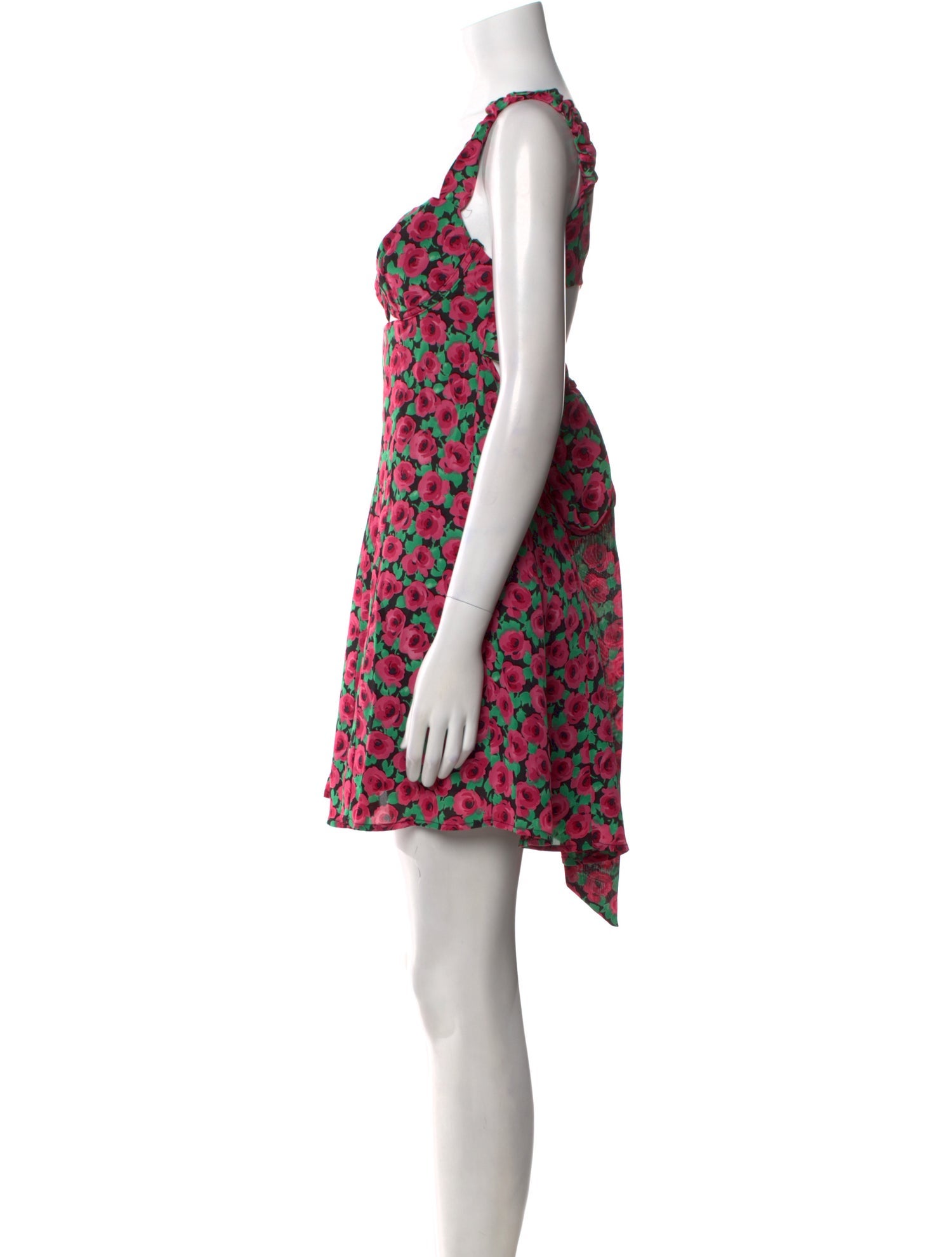 For Love & Lemons Floral Print Mini Dress