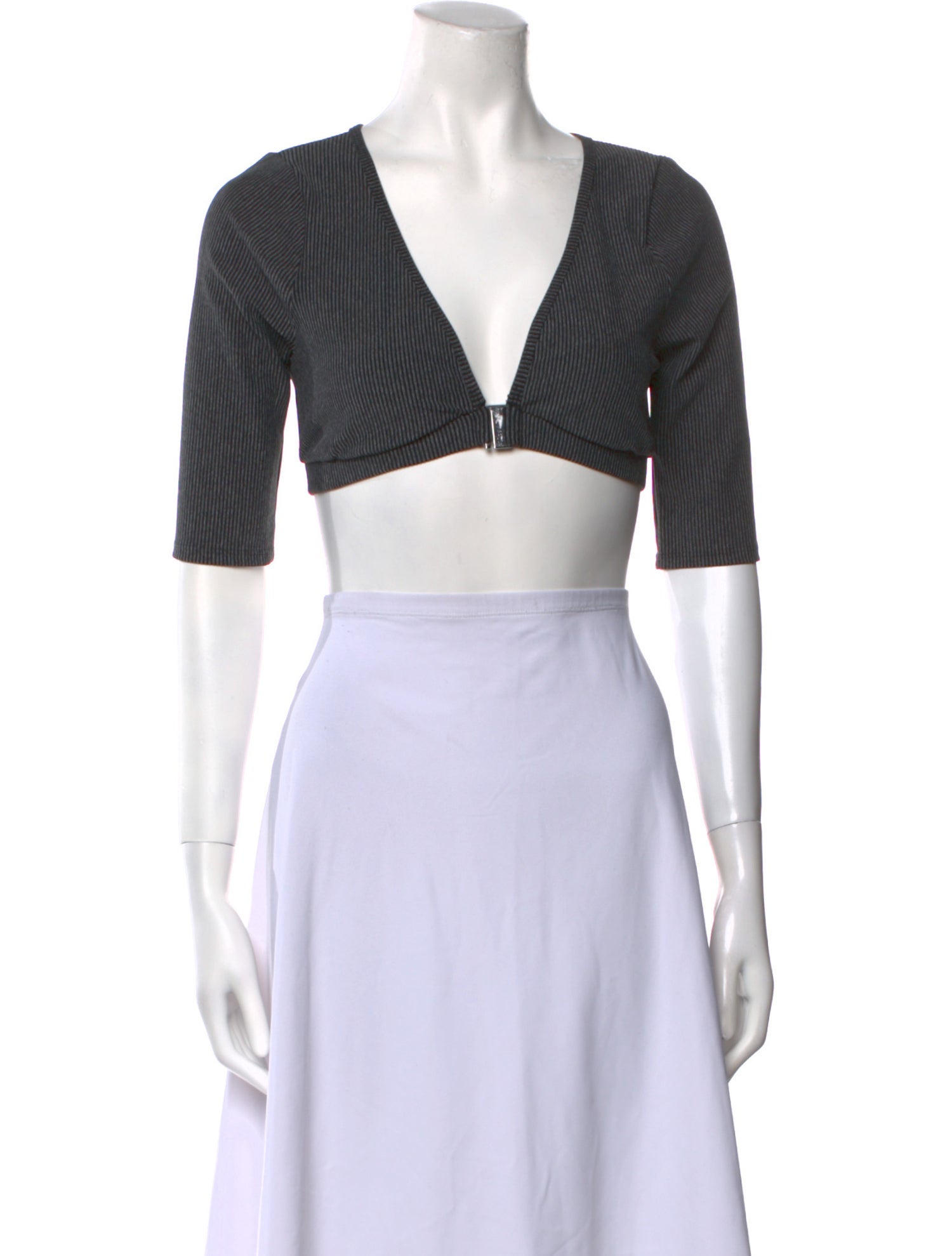 For Love & Lemons V-Neck Short Sleeve Crop Top w/ Tags