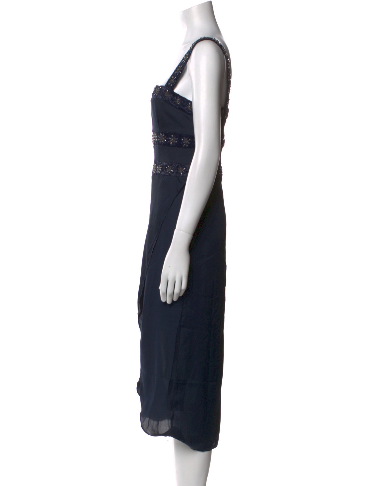 For Love & Lemons Square Neckline Midi Length Dress