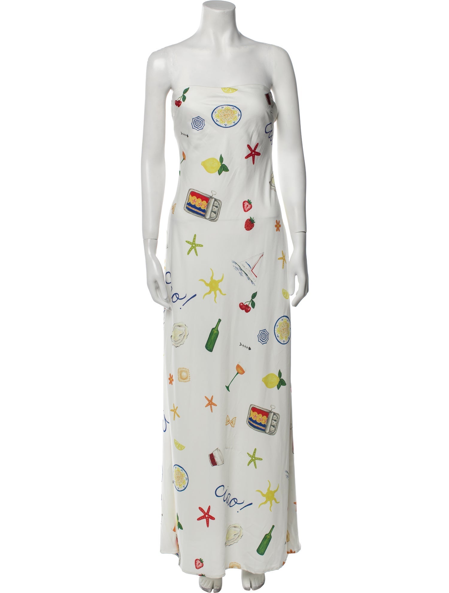 For Love & Lemons Floral Print Long Dress