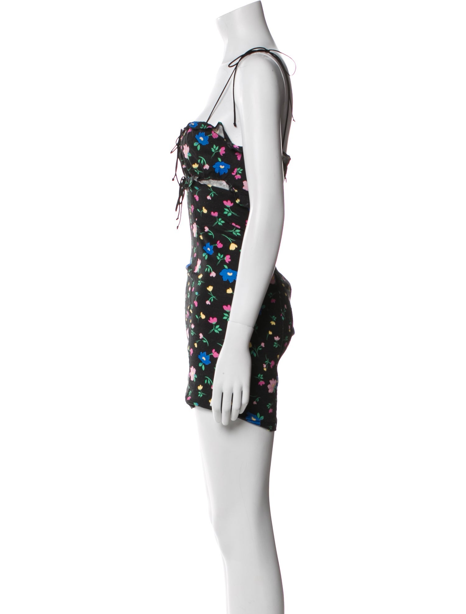 For Love & Lemons Floral Print Mini Dress