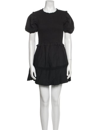 For Love & Lemons Crew Neck Mini Dress