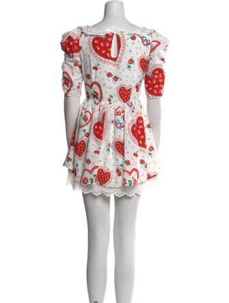 For Love & Lemons Printed Mini Dress
