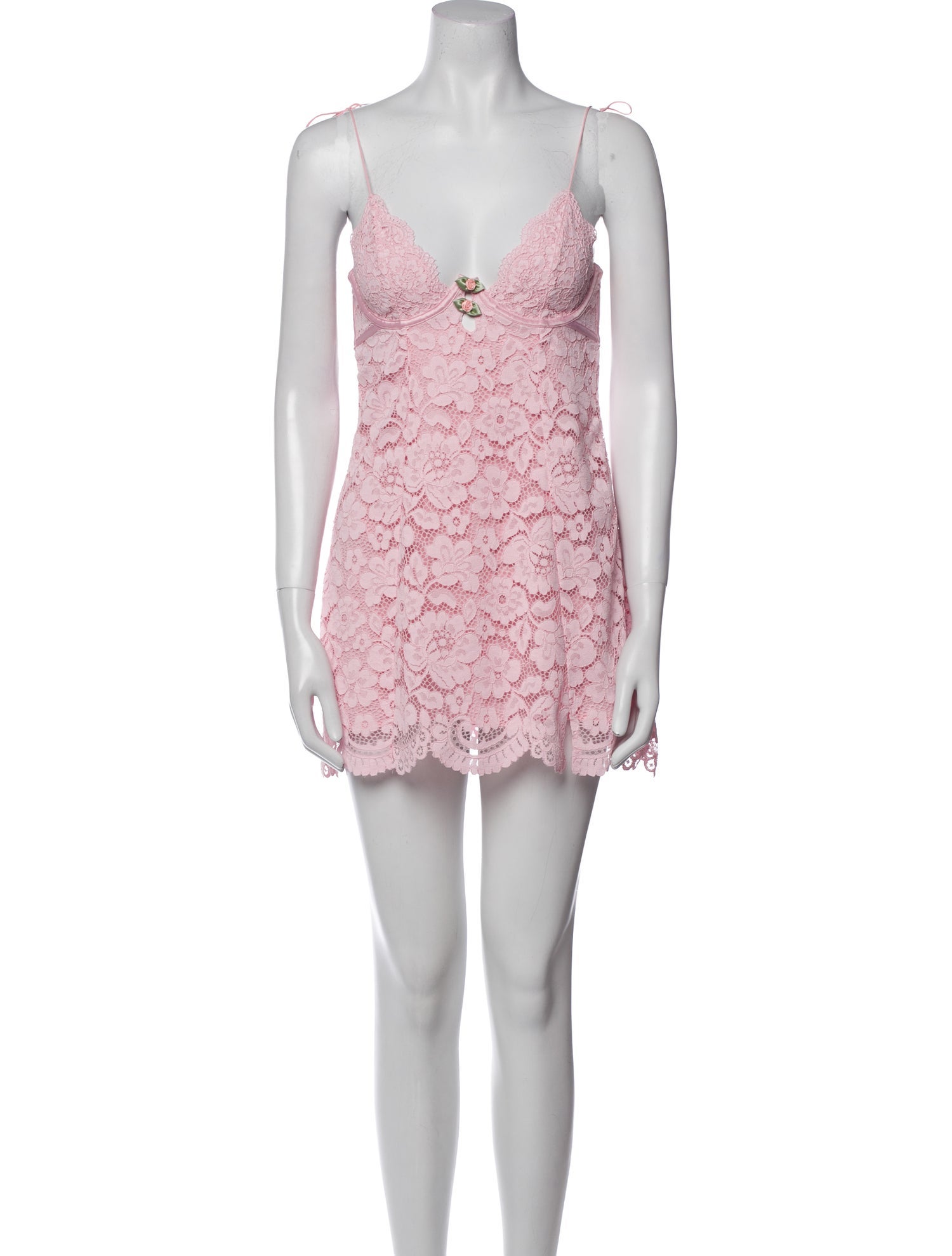 For Love & Lemons Lace Pattern Cutout Accent Nightgown w/ Tags