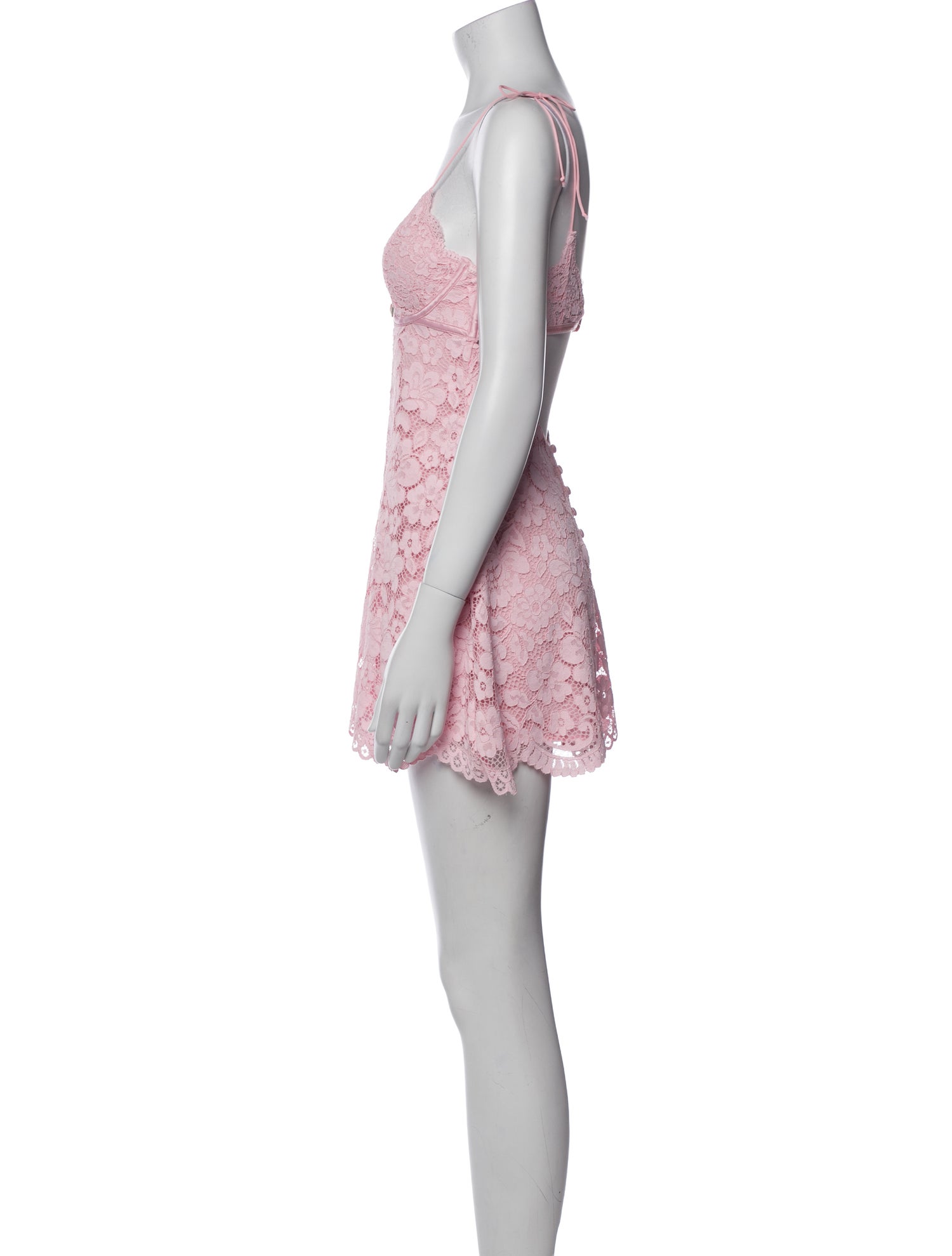 For Love & Lemons Lace Pattern Cutout Accent Nightgown w/ Tags