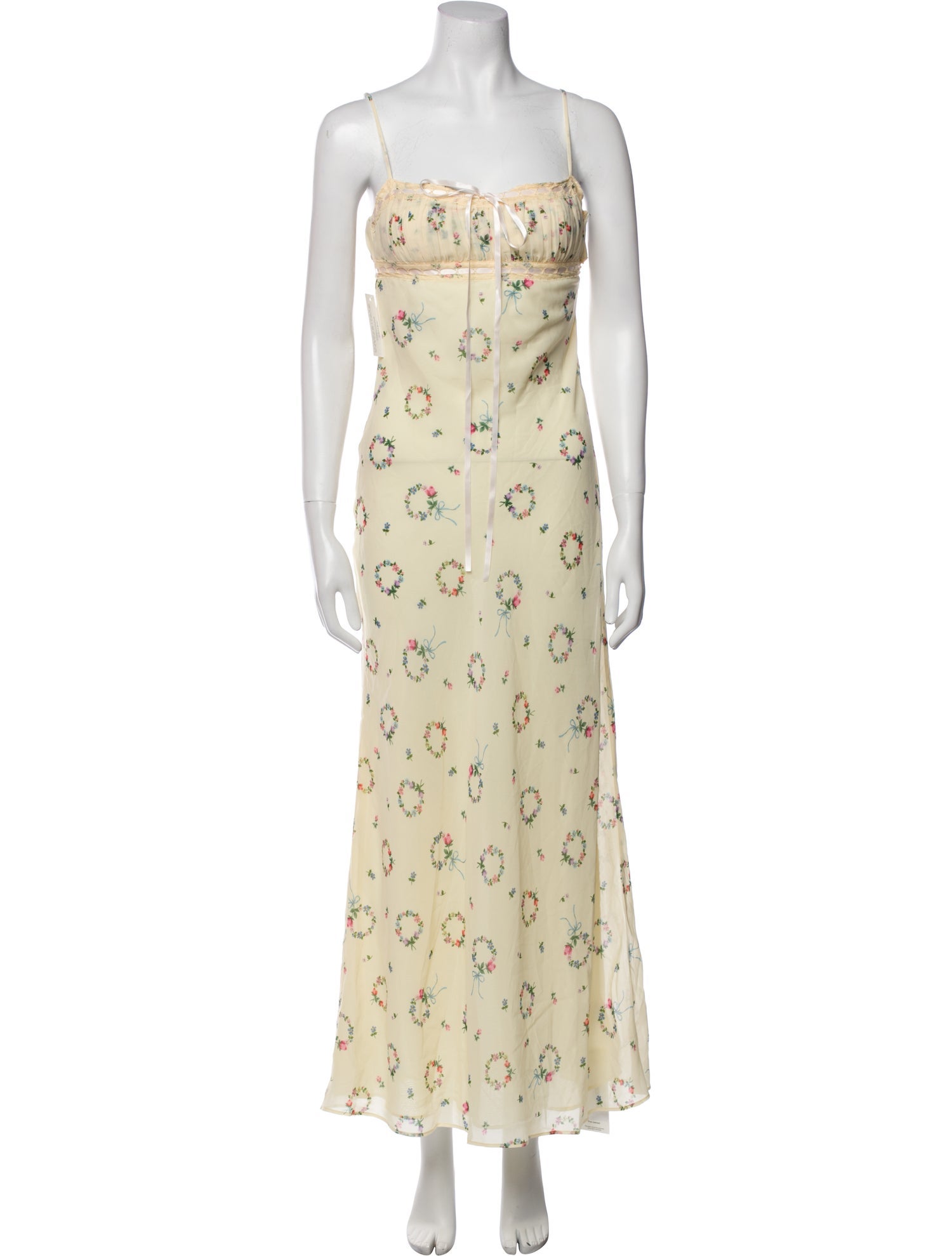 For Love & Lemons Floral Print Long Dress w/ Tags