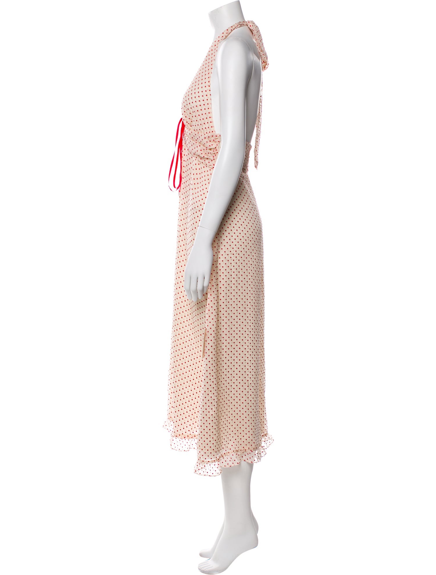 For Love & Lemons Silk Midi Length Dress