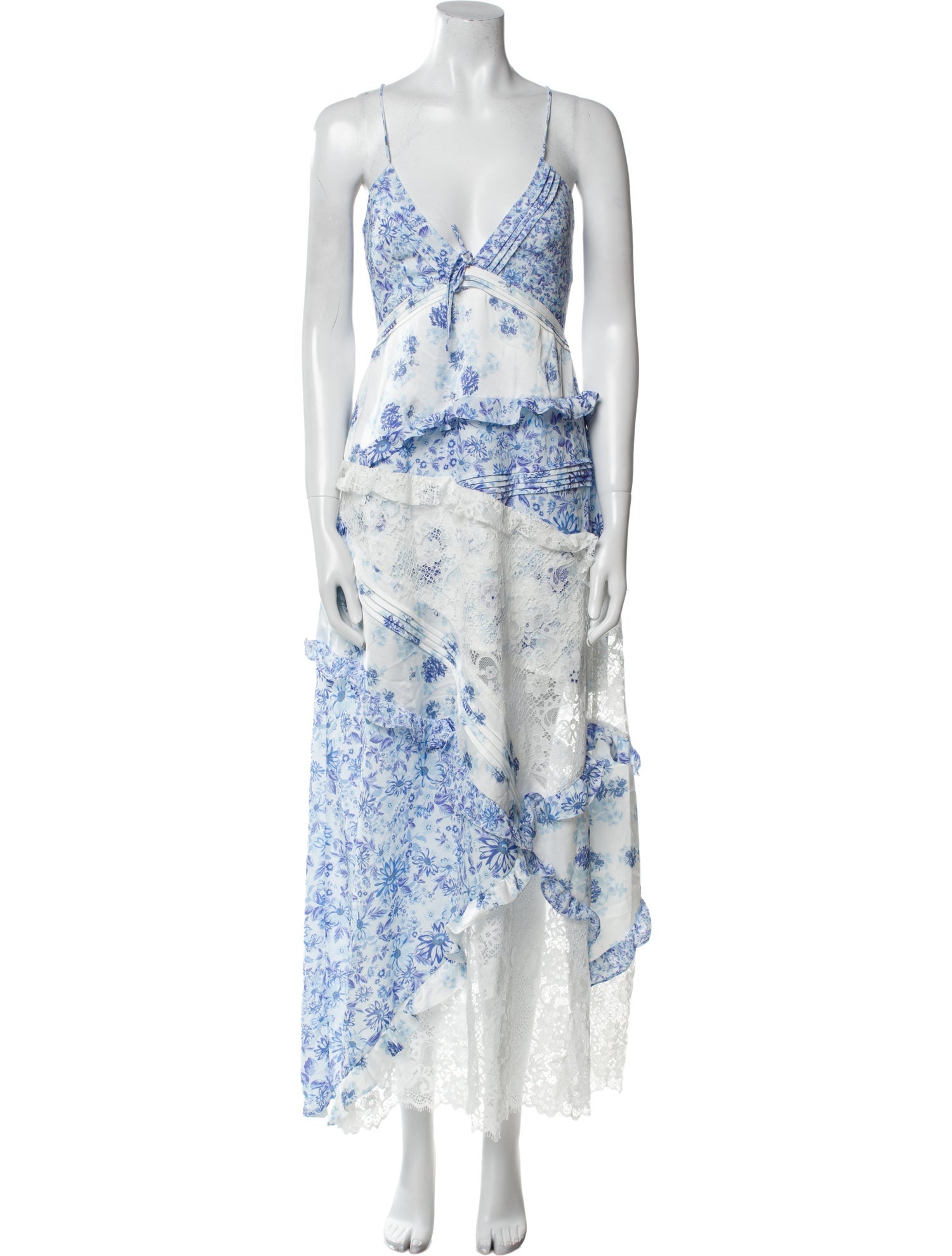 For Love & Lemons Printed Long Dress w/ Tags