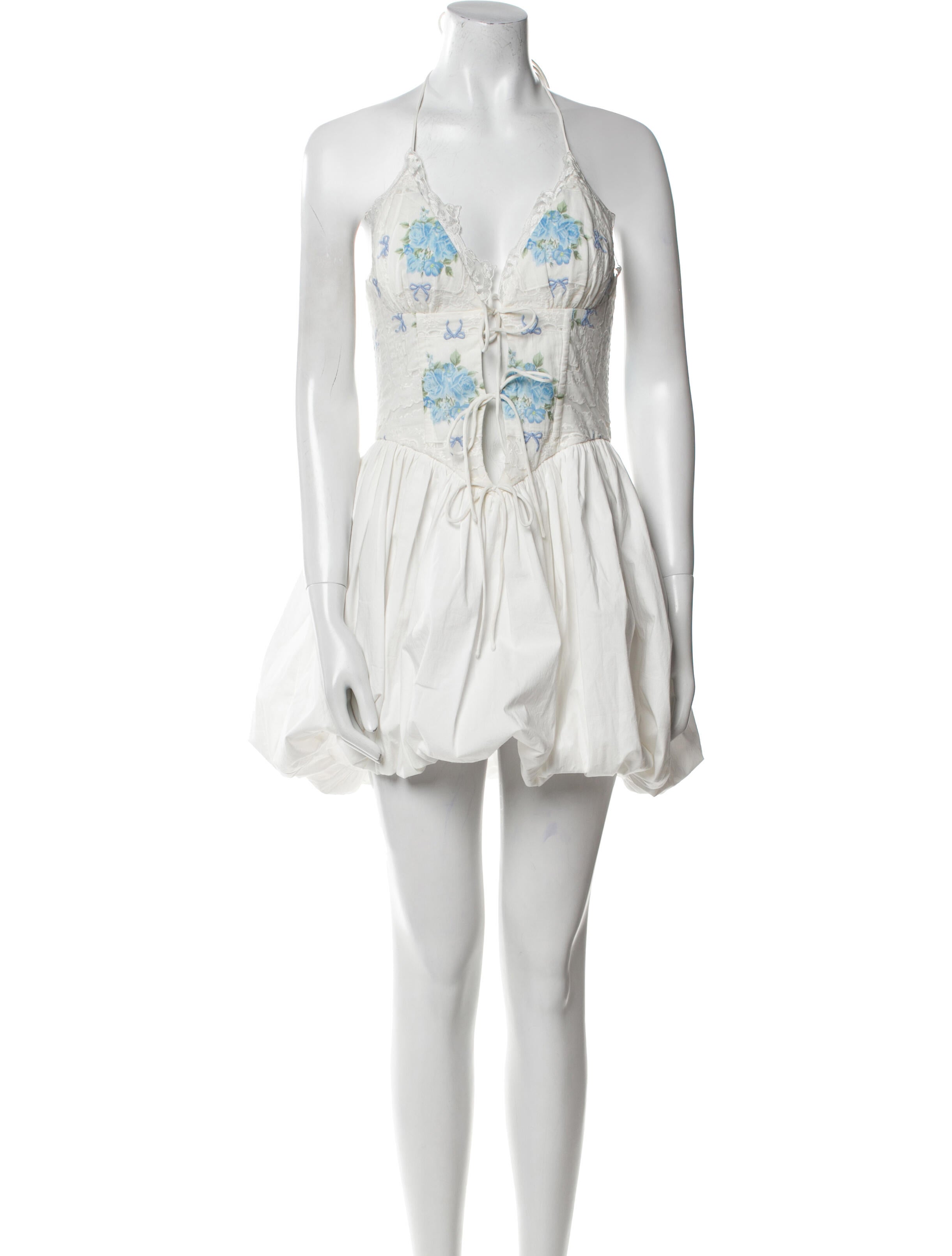 For Love & Lemons Halterneck Mini Dress