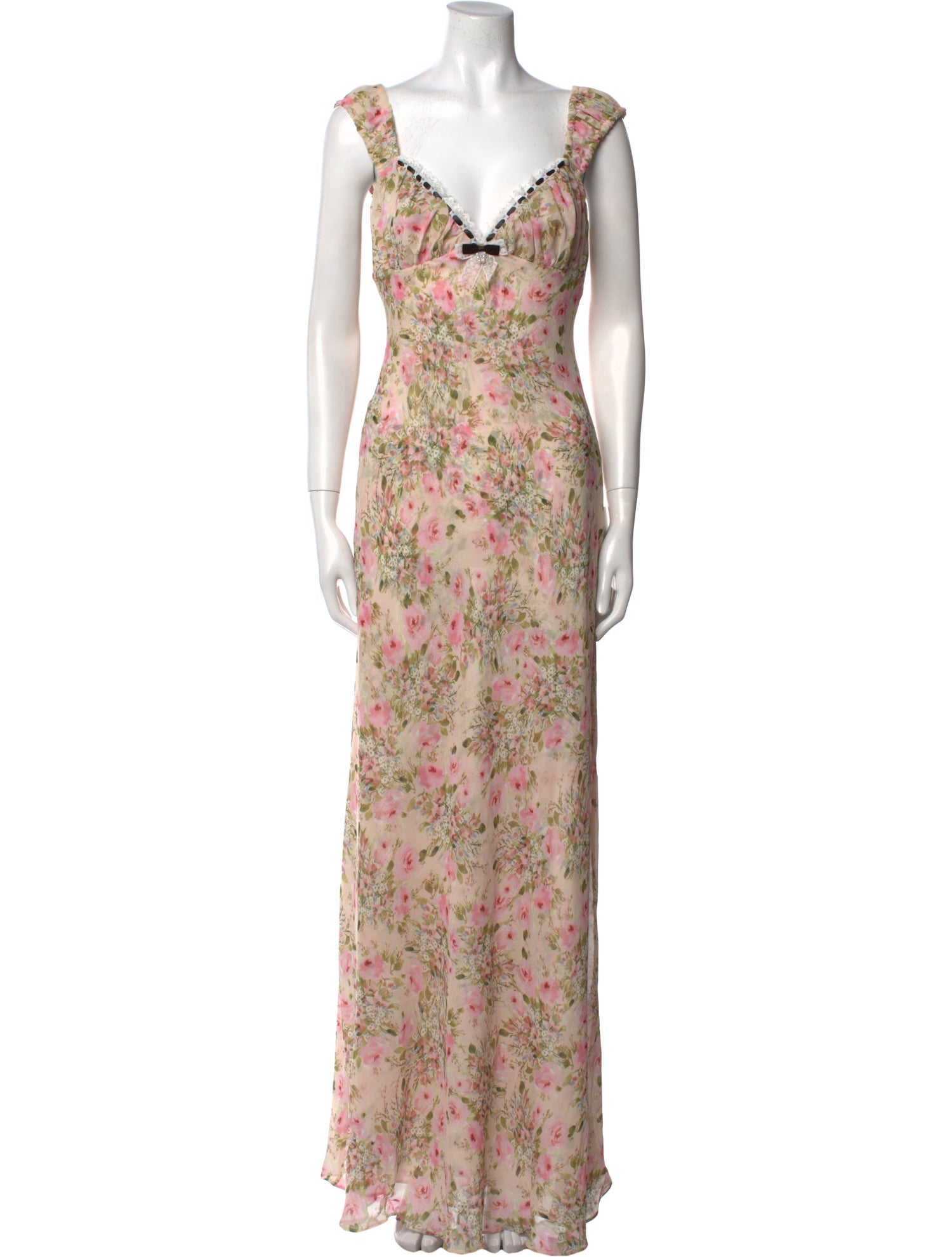 For Love & Lemons Floral Print Long Dress w/ Tags