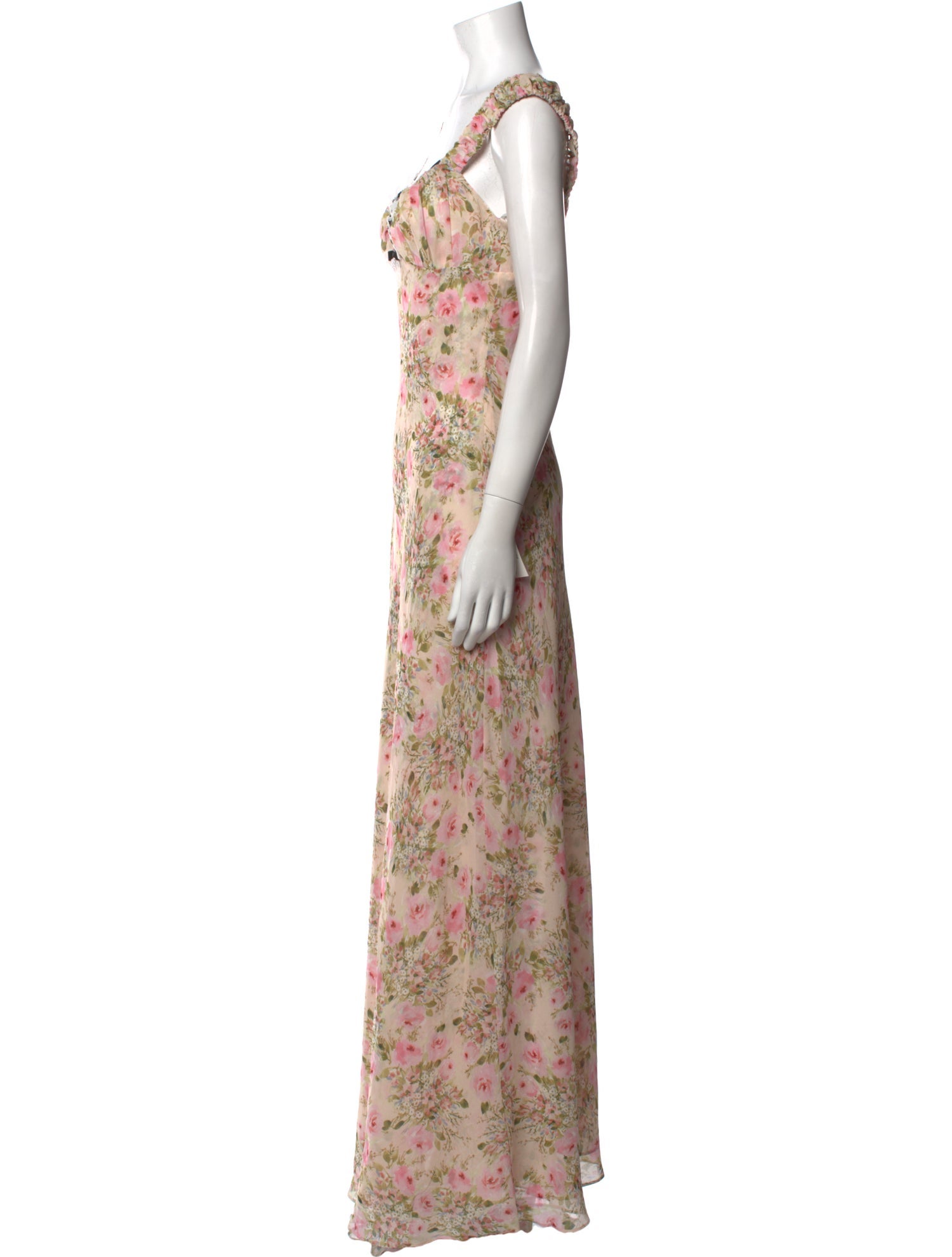 For Love & Lemons Floral Print Long Dress w/ Tags