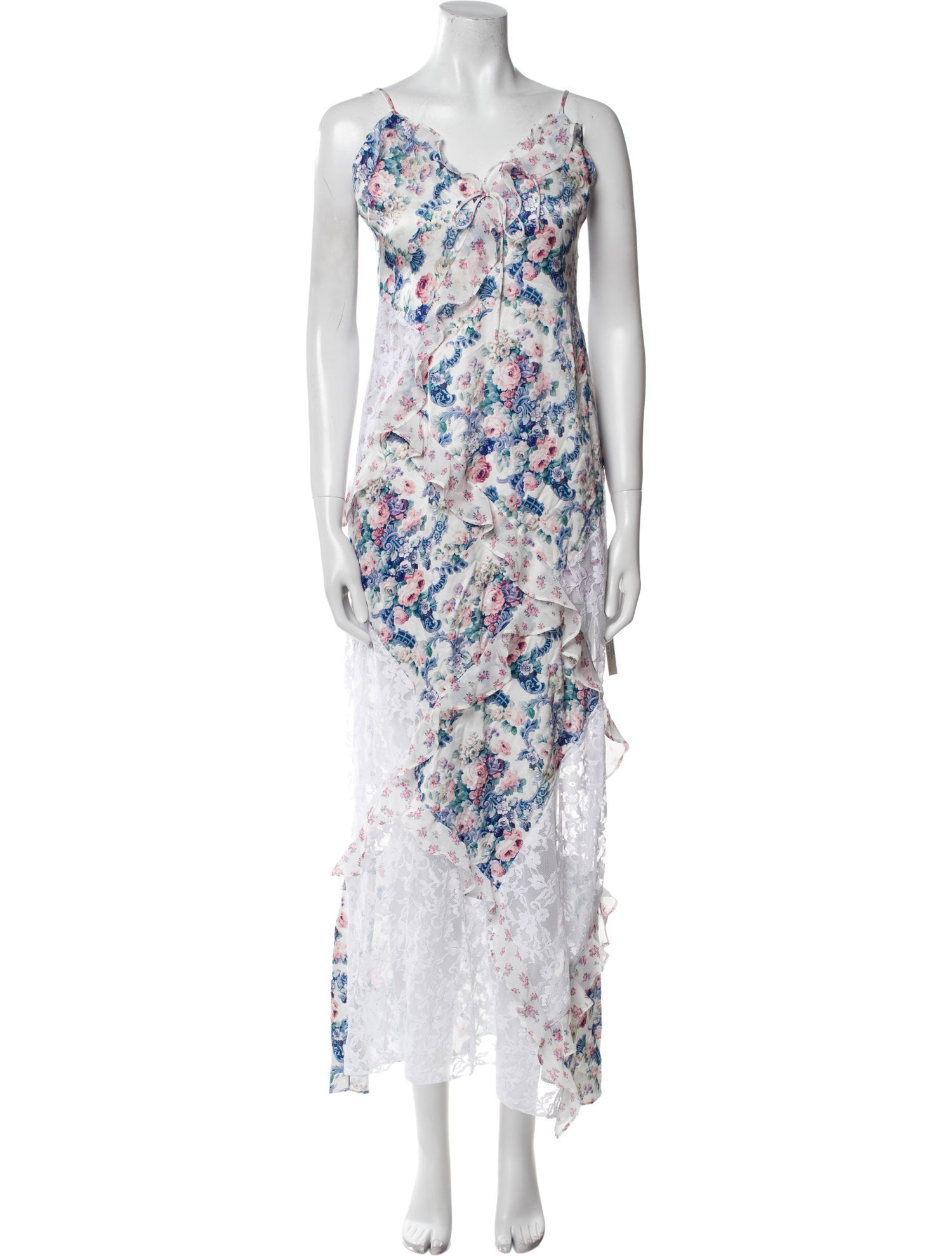 For Love & Lemons Floral Print Long Dress w/ Tags