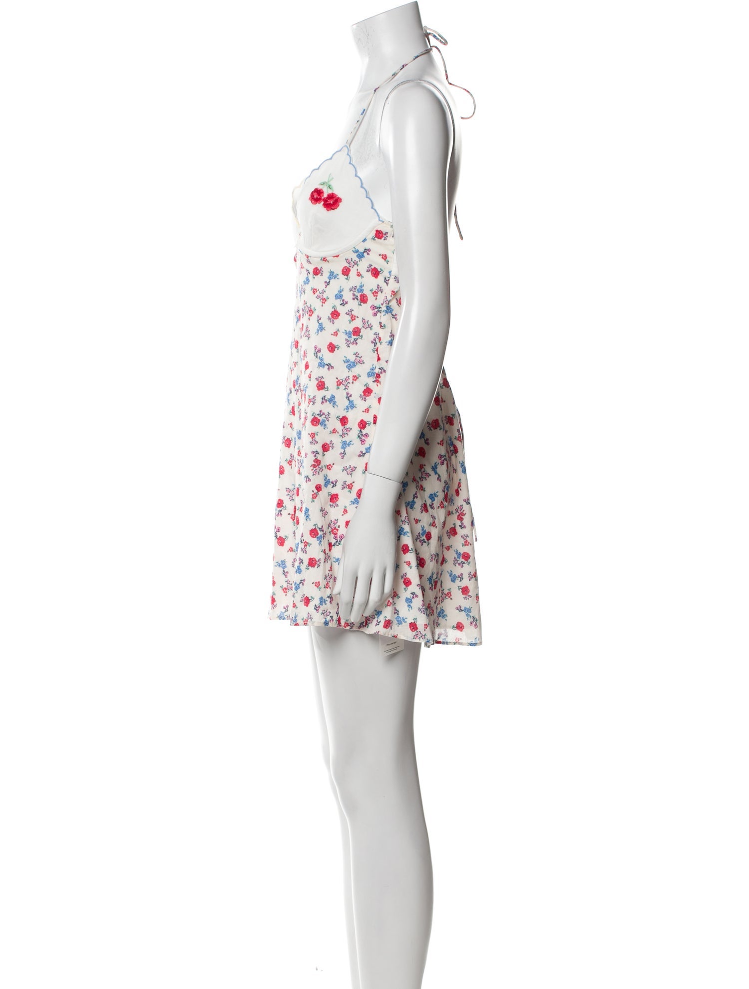 For Love & Lemons Printed Bow Accents Nightgown w/ Tags