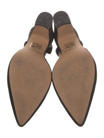 For Love & Lemons Velvet Slingback Pumps