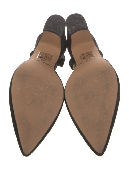 For Love & Lemons Velvet Slingback Pumps