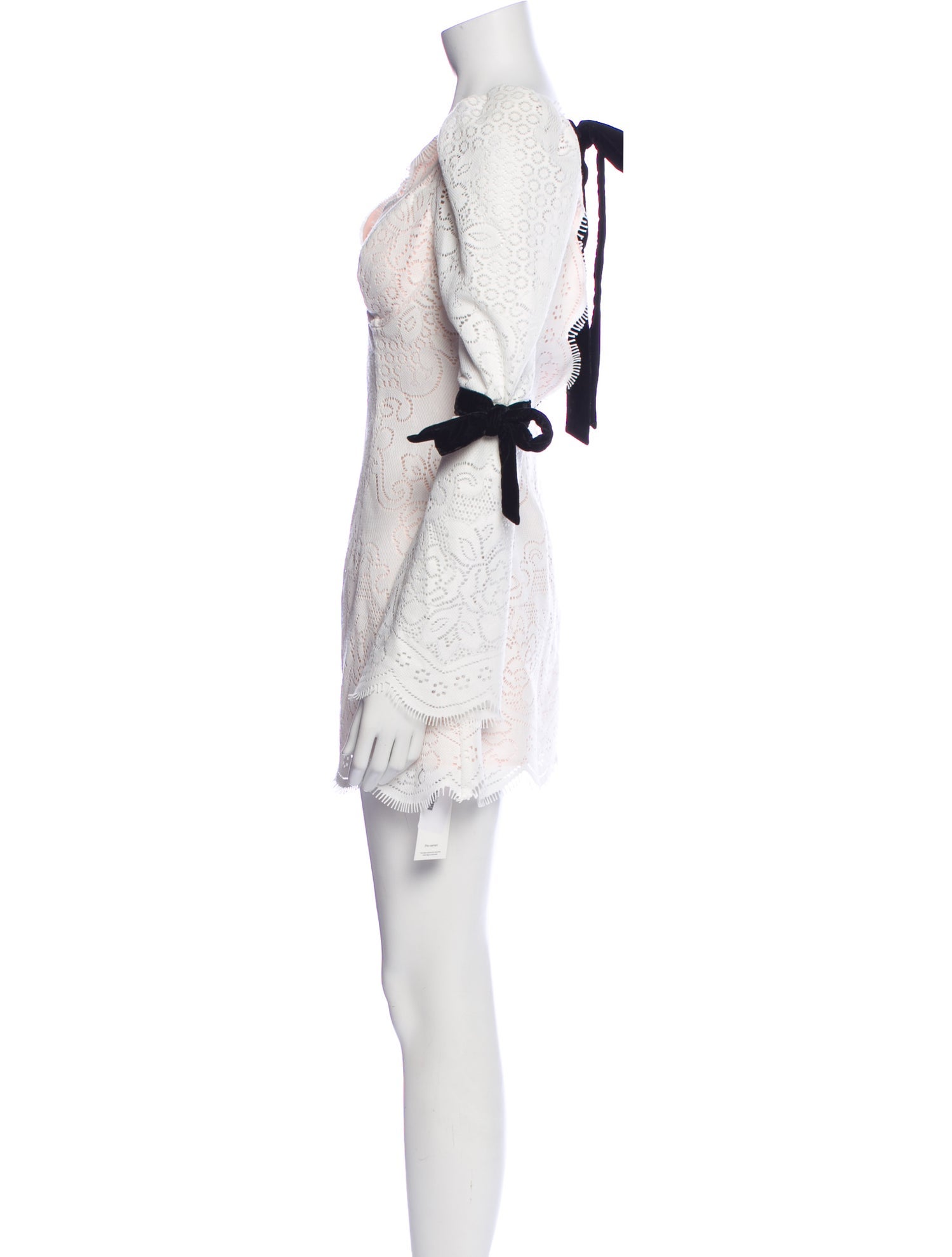 For Love & Lemons V-Neck Mini Dress