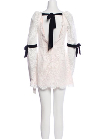 For Love & Lemons V-Neck Mini Dress