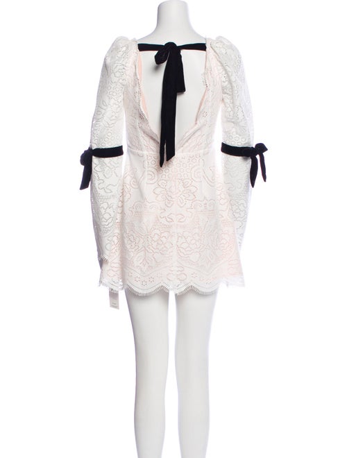 For Love & Lemons V-Neck Mini Dress