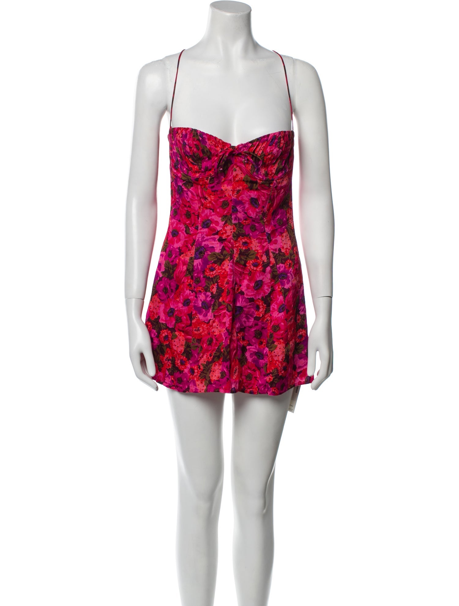 For Love & Lemons Floral Print Mini Dress