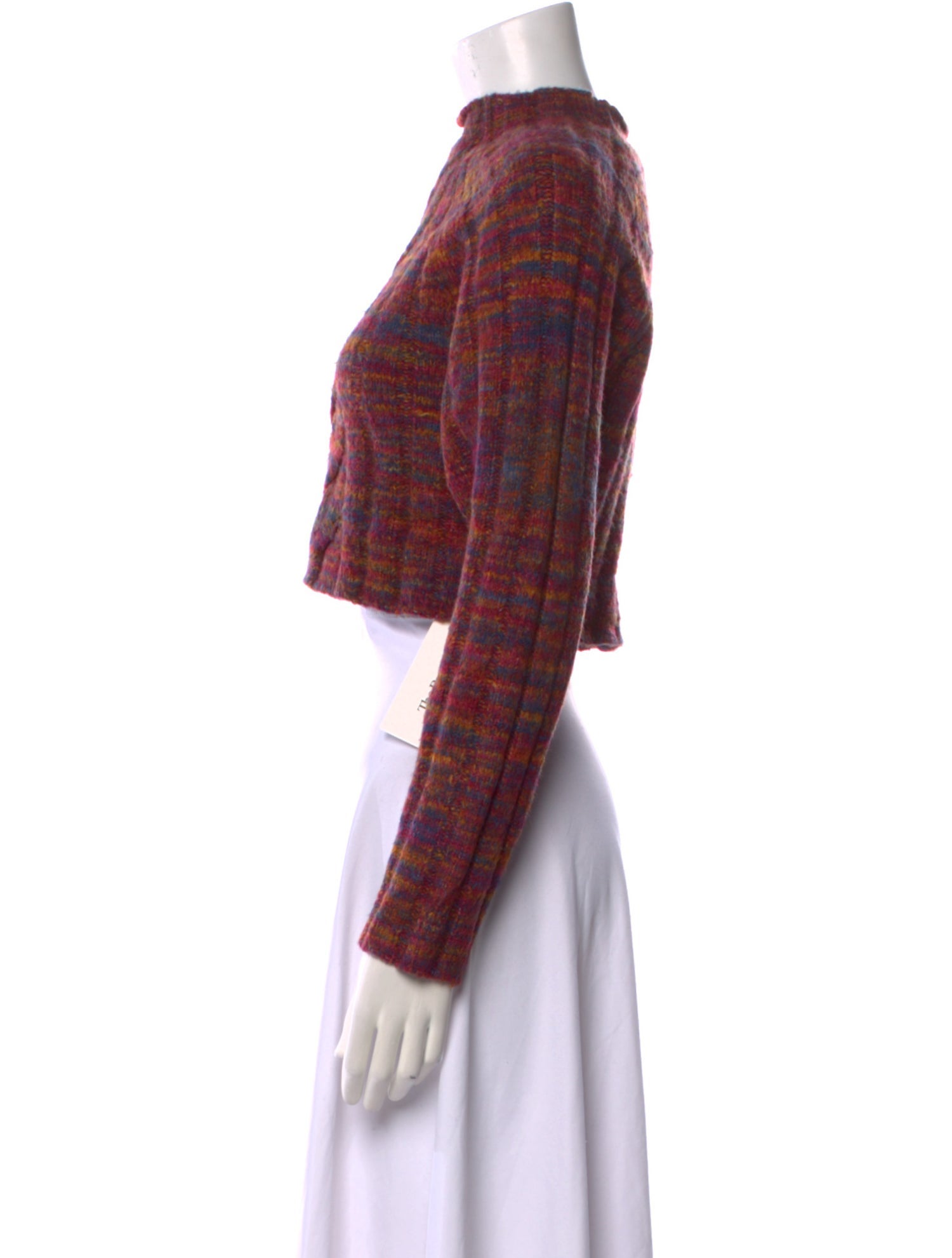 For Love & Lemons Printed Mock Neck Sweater