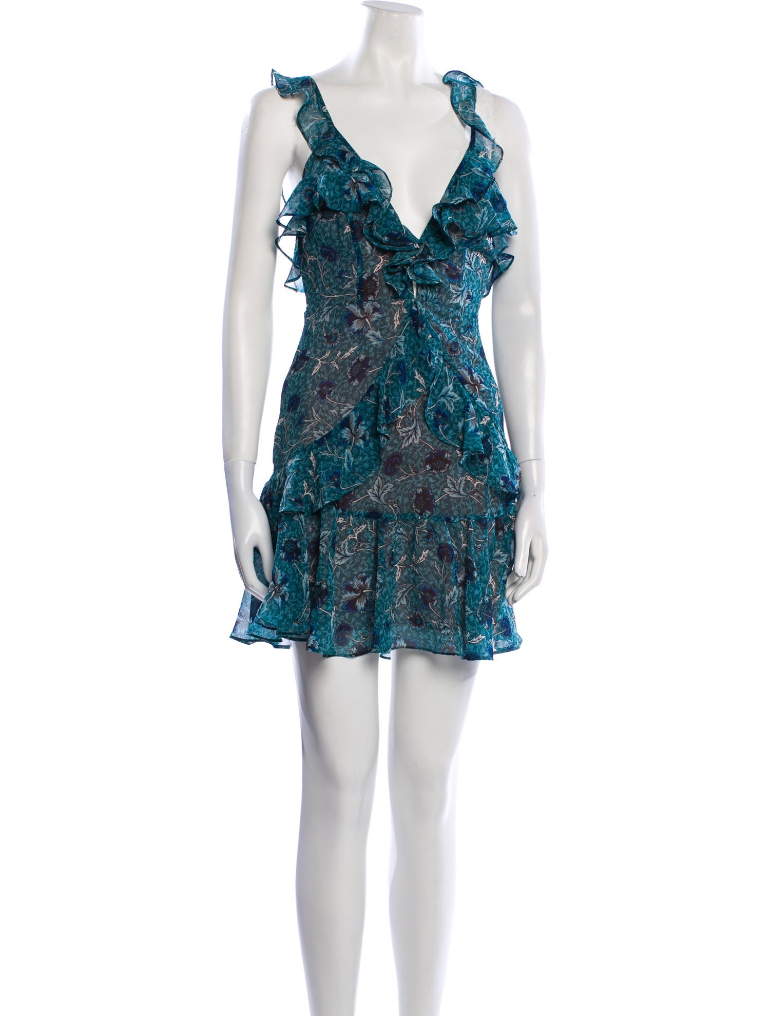 For Love & Lemons Floral Print Mini Dress w/ Tags