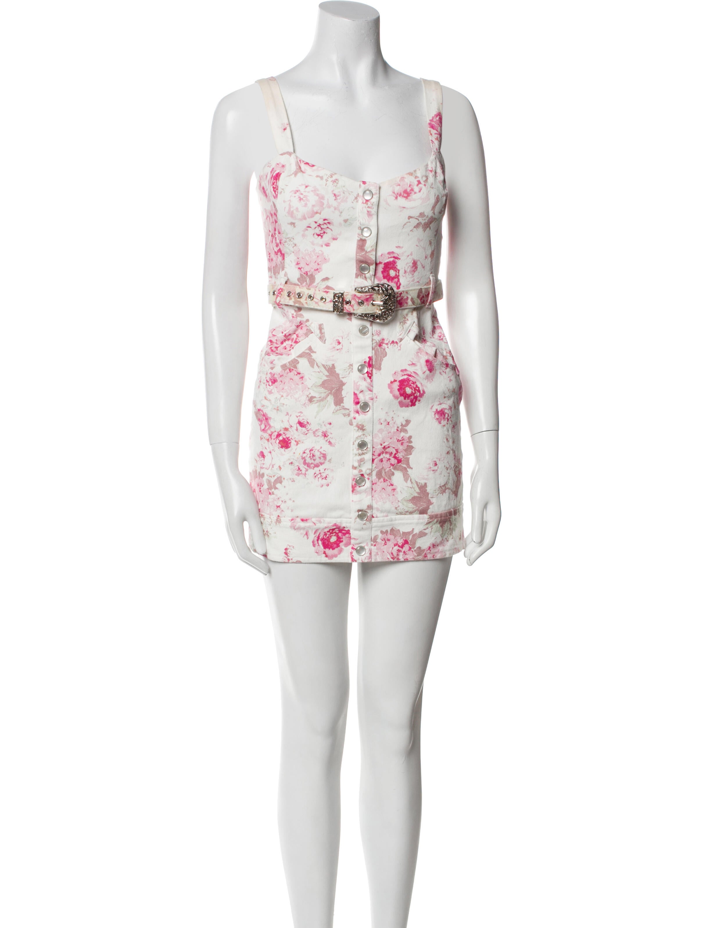 For Love & Lemons Floral Print Mini Dress