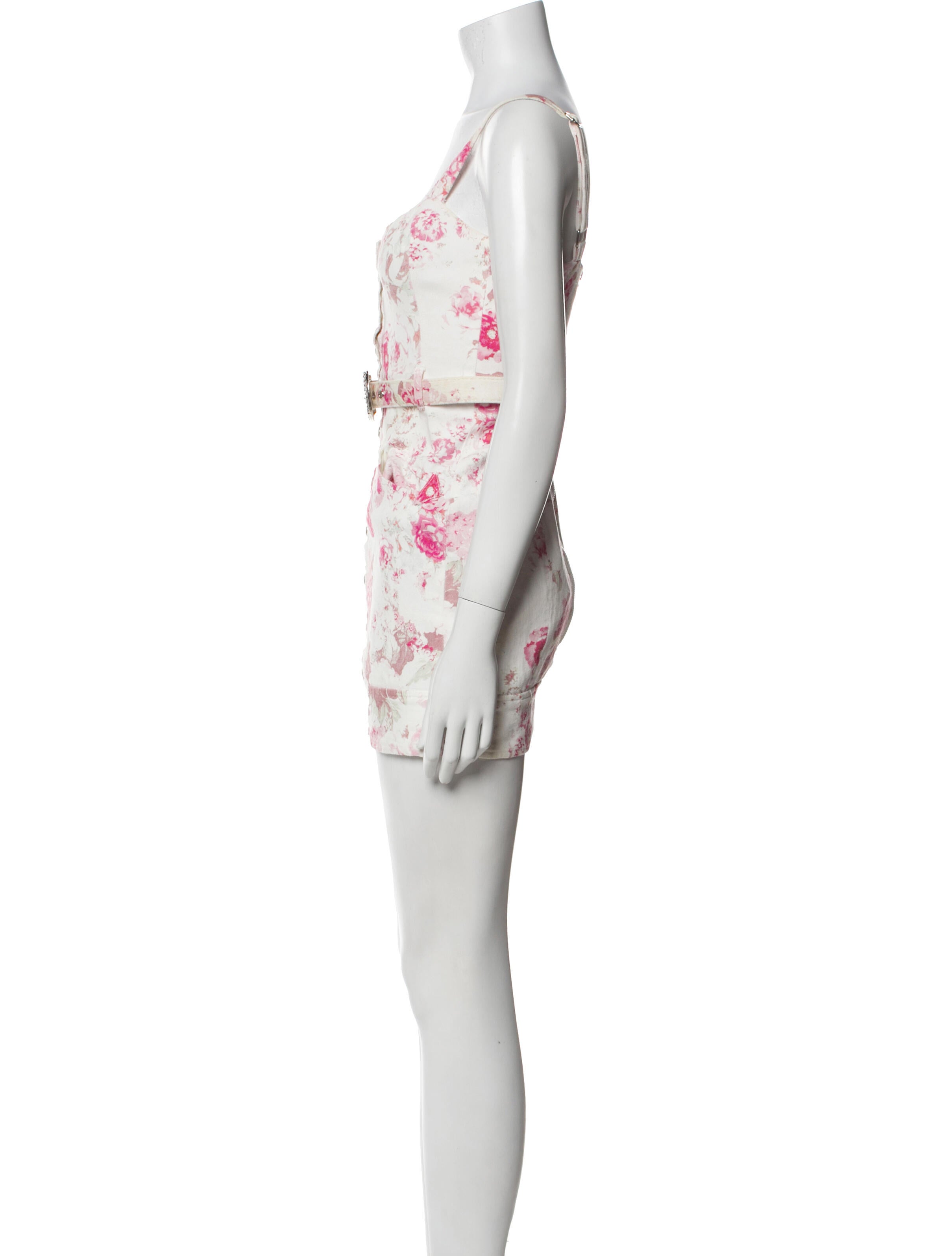 For Love & Lemons Floral Print Mini Dress