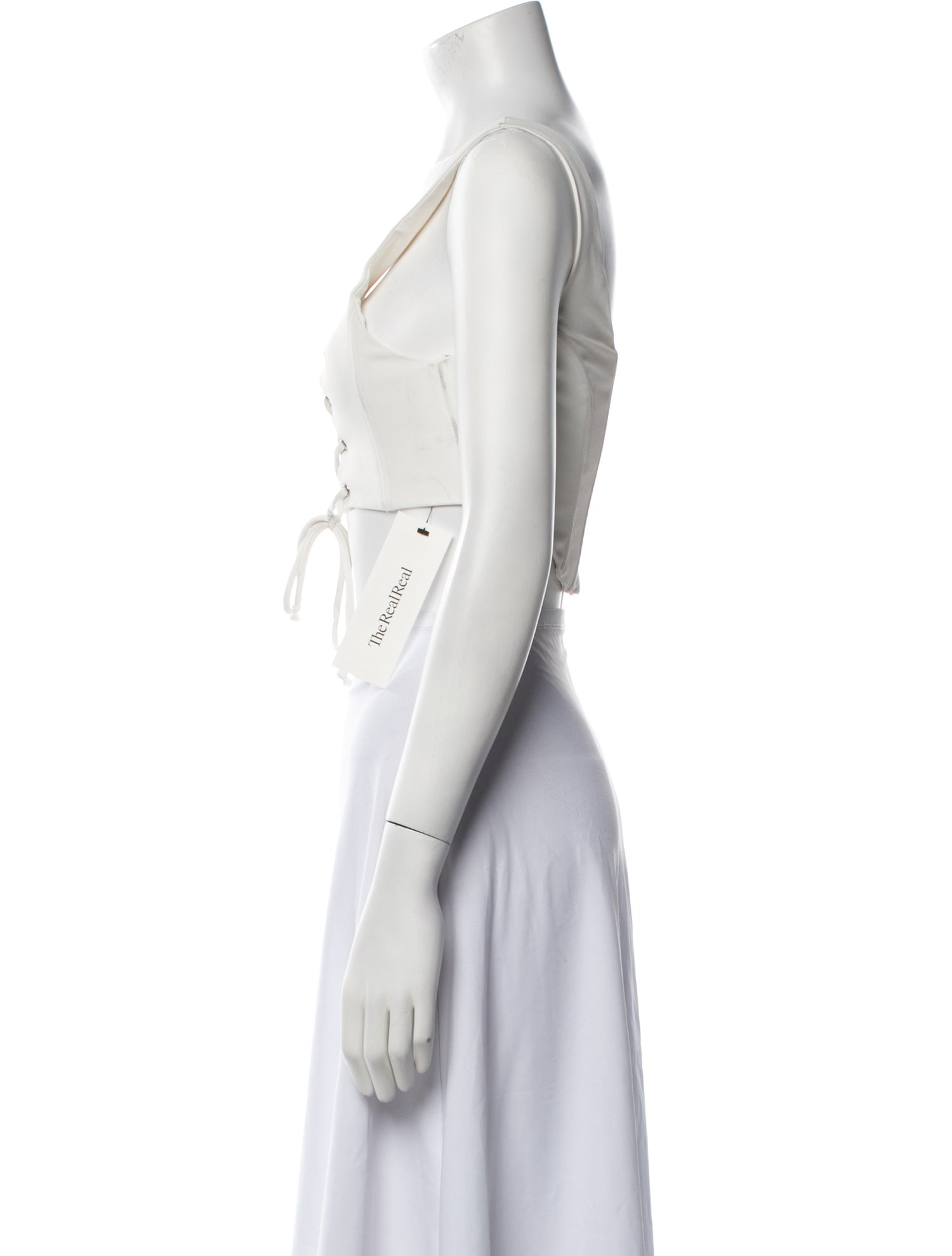 For Love & Lemons Square Neckline Sleeveless Crop Top