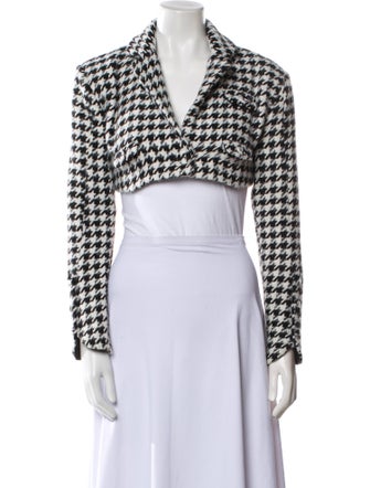 For Love & Lemons Houndstooth Print Bolero