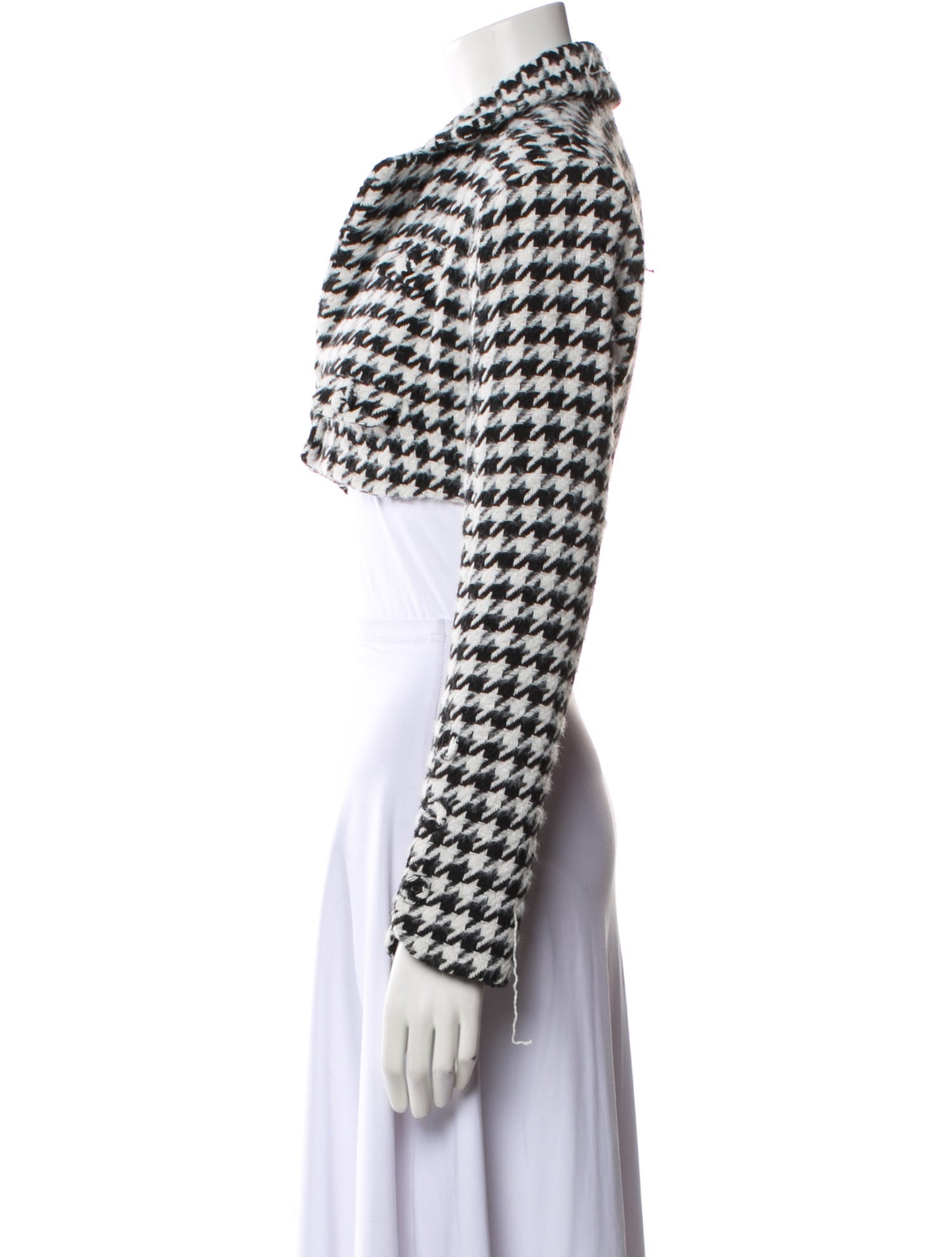 For Love & Lemons Houndstooth Print Bolero