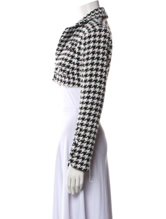 For Love & Lemons Houndstooth Print Bolero