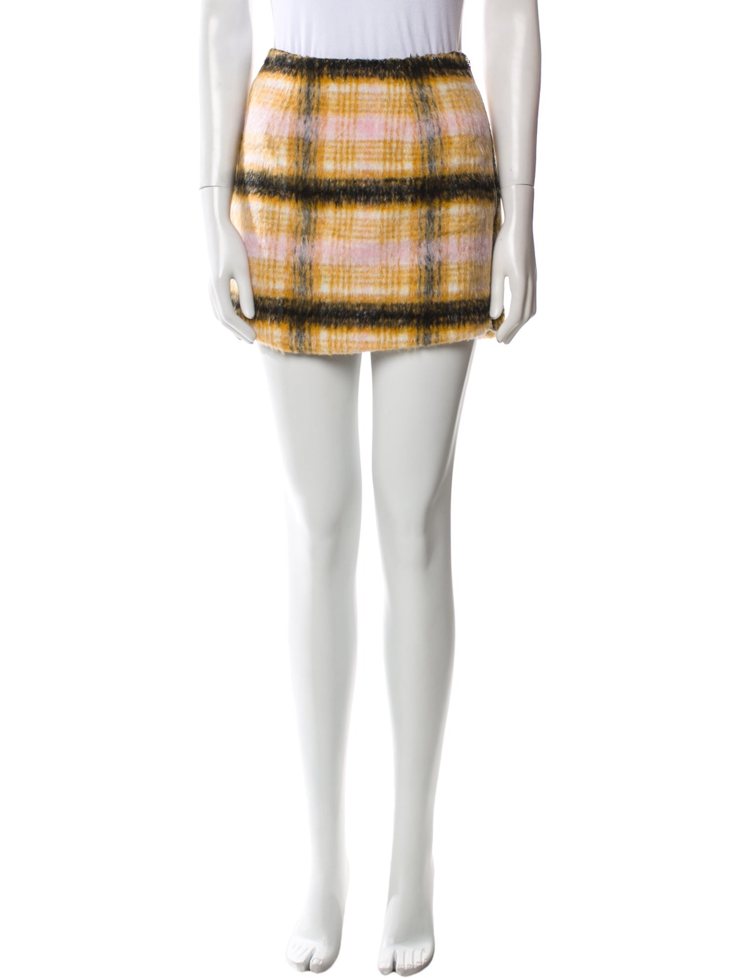 For Love & Lemons Plaid Print Mini Skirt w/ Tags